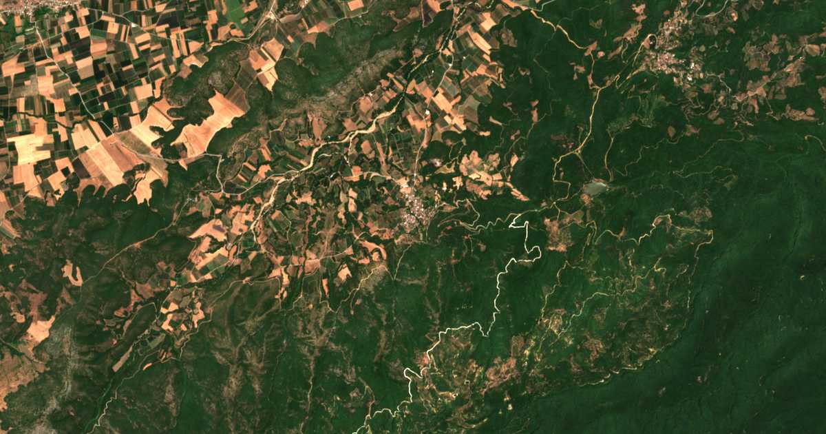 Satellitenkarte von Potamiá