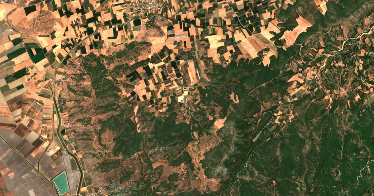 Satellitenkarte von Priniás