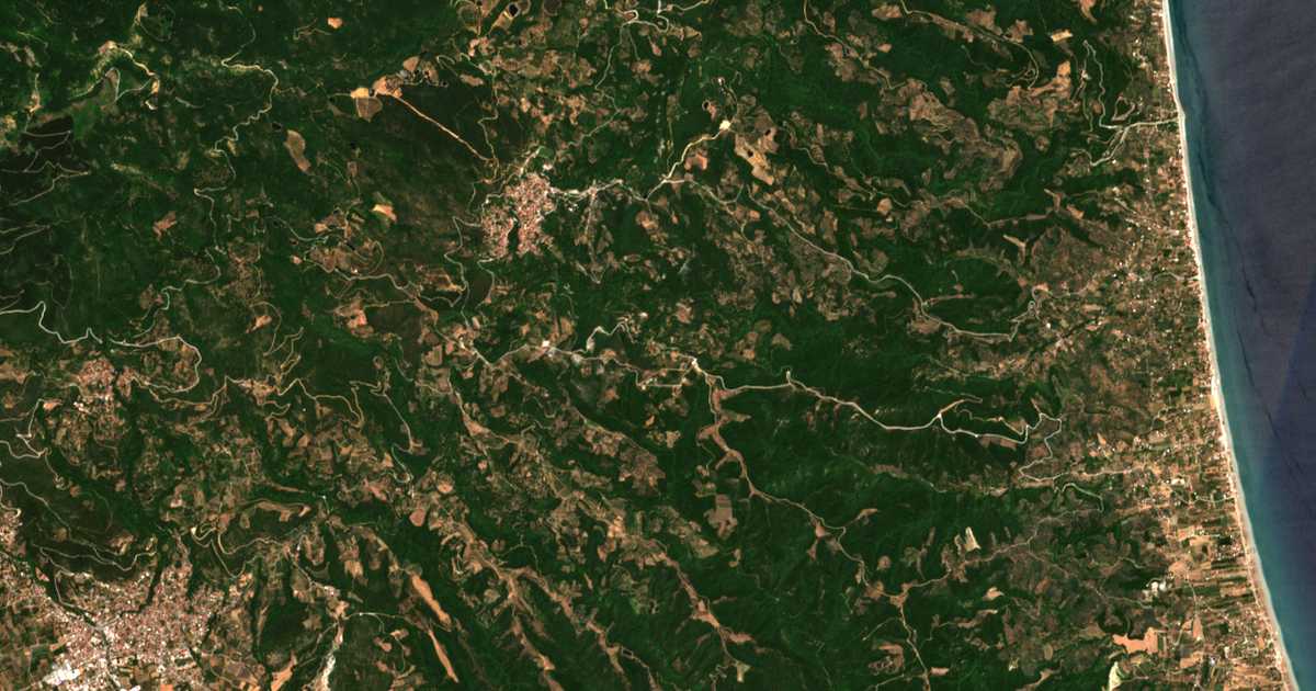 Satellitenkarte von Sotirítsa