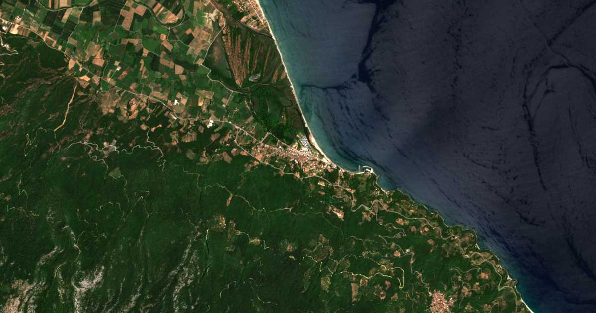 Satellitenkarte von Stomio