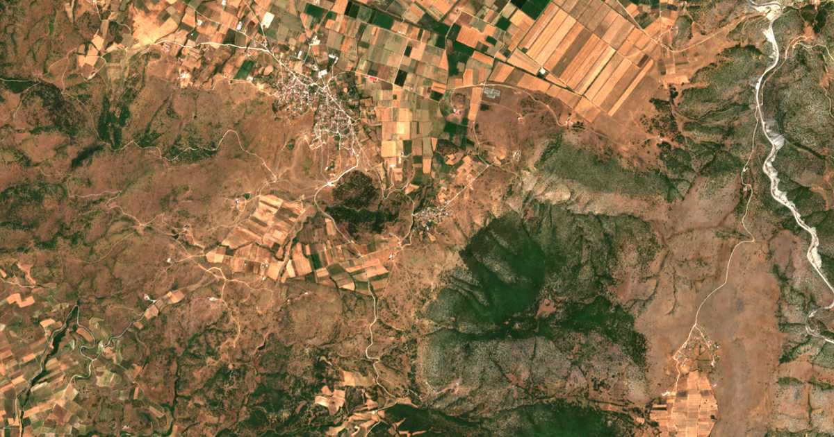 Satellitenkarte von Aetorráchi