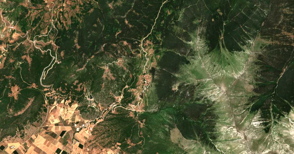 Satellitenkarte von Kokkinopilós