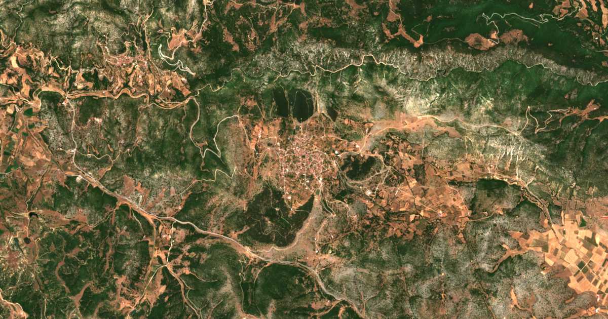 Satellitenkarte von Kranéa Elassónos