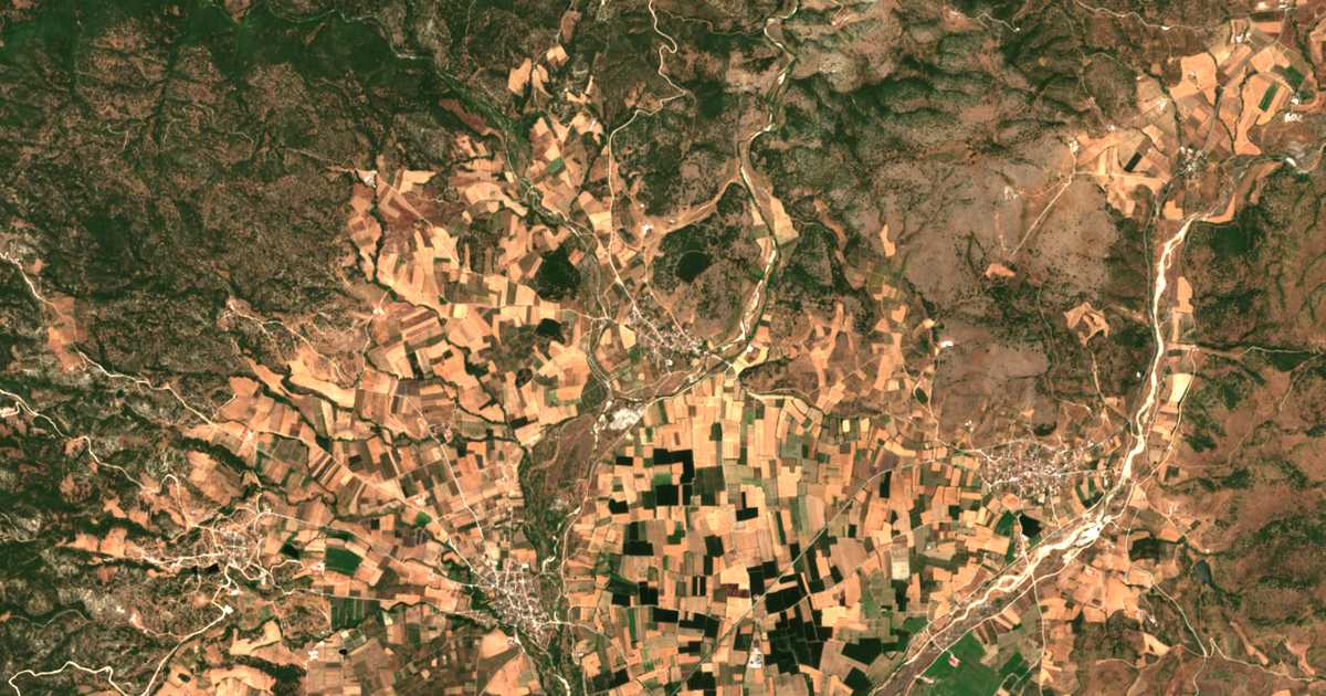 Satellitenkarte von Palaiókastron