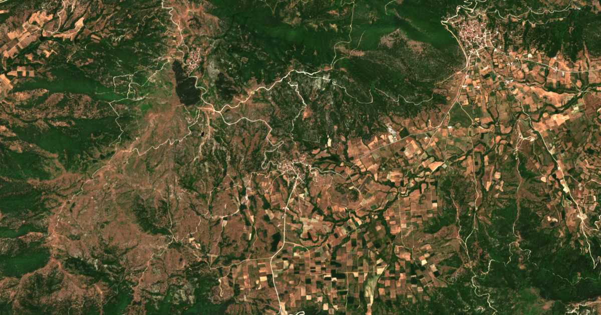 Satellitenkarte von Sykaminea