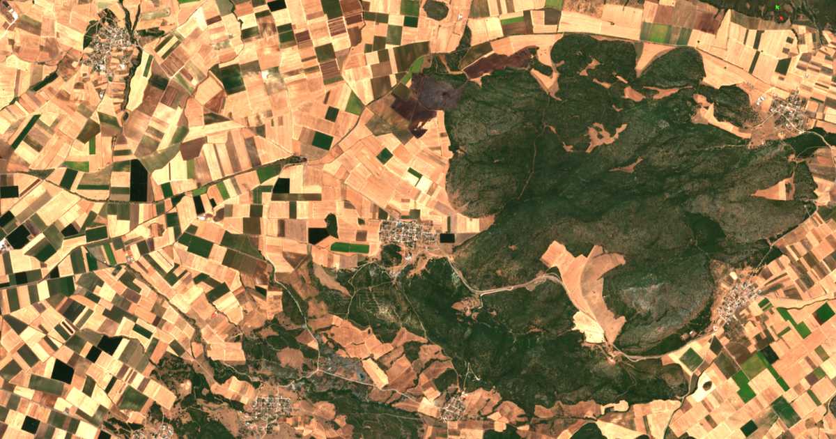 Satellitenkarte von Asprógeia