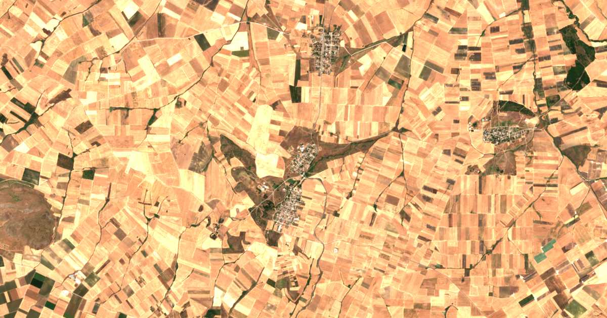 Satellitenkarte von Chalkiádes