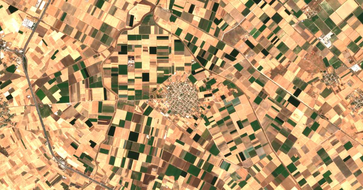 Satellitenkarte von Chálki