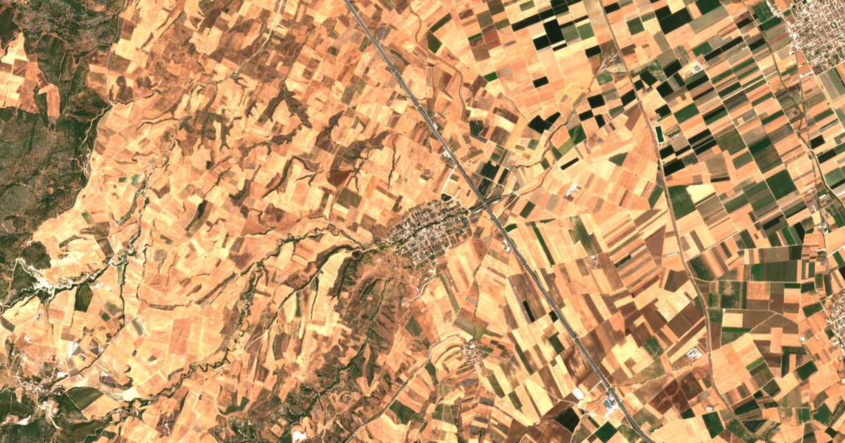 Satellitenkarte von Méga Monastírion