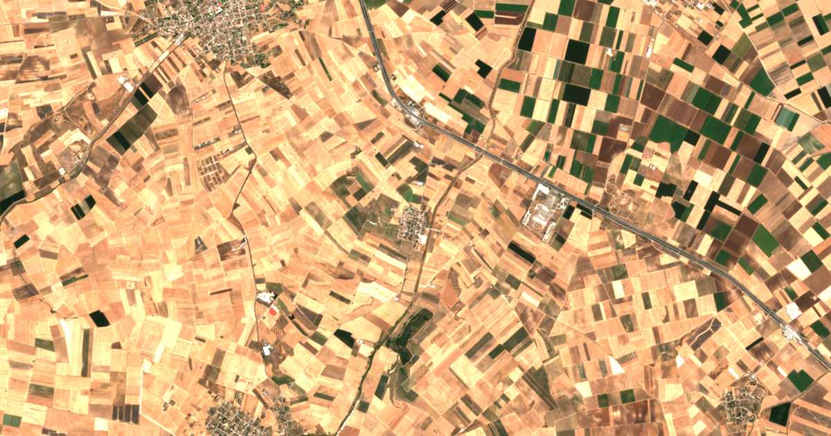 Satellitenkarte von Néa Léfki