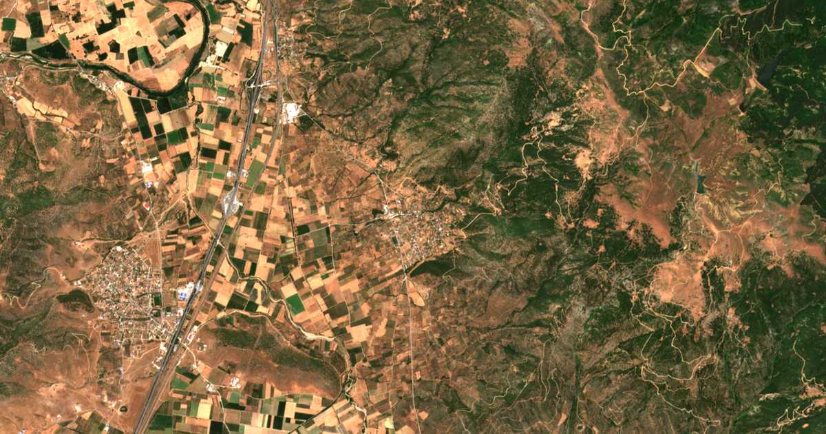 Satellitenkarte von Eláteia