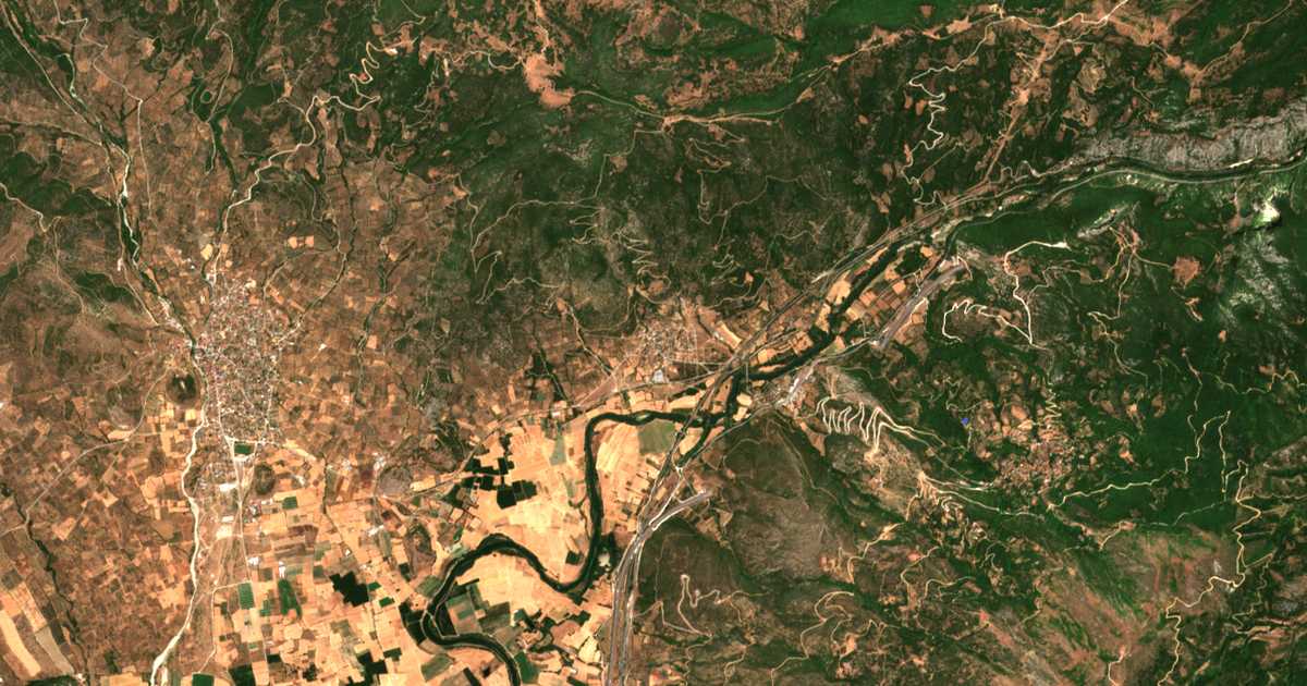 Satellitenkarte von Itéa