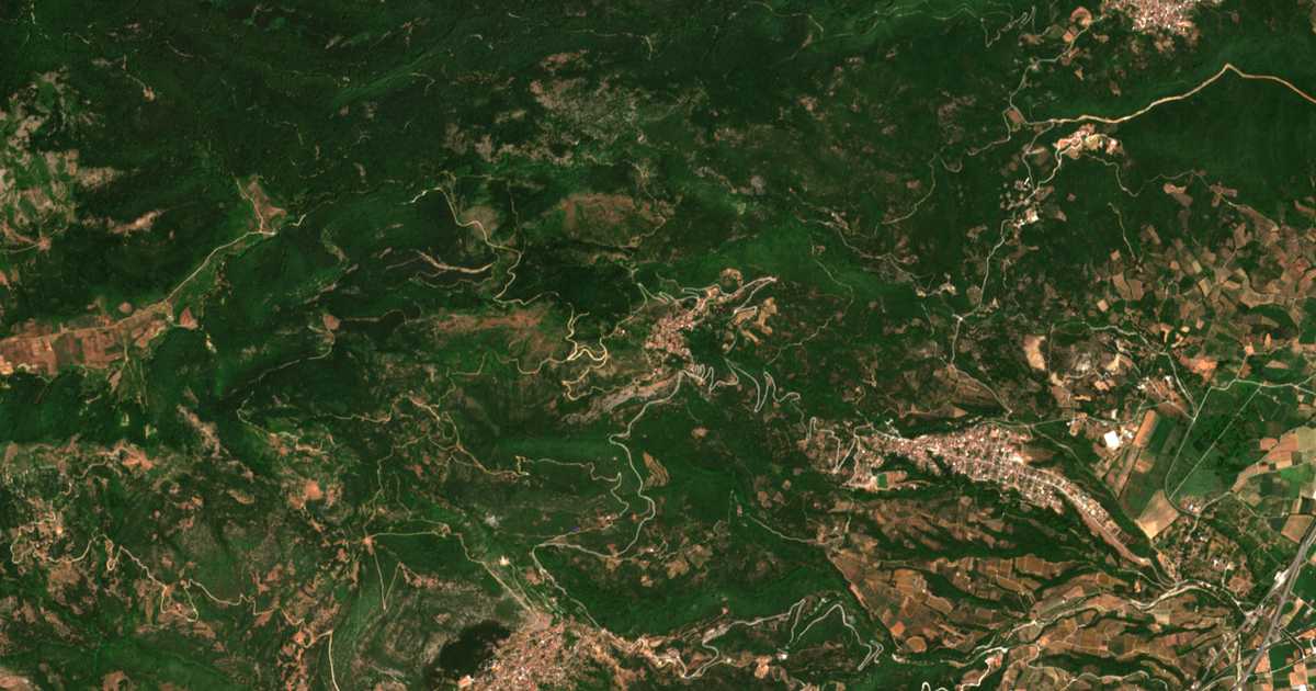 Satellitenkarte von Kranéa