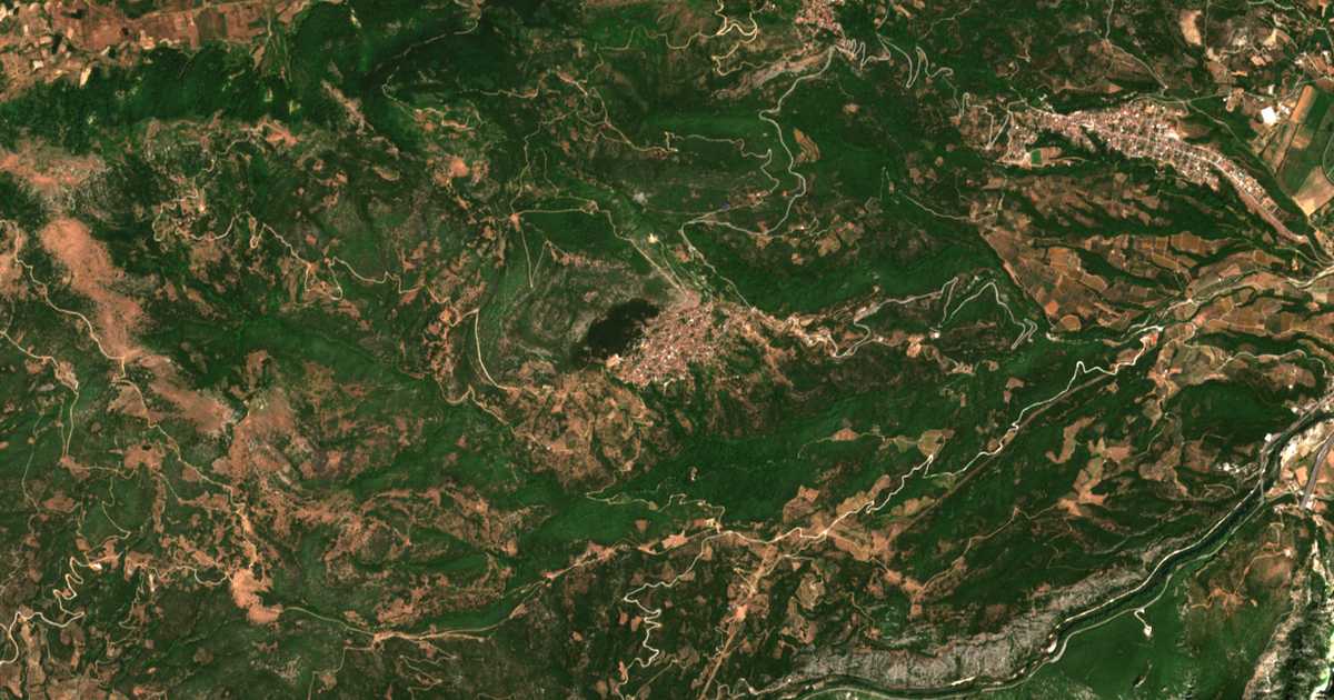Satellitenkarte von Rapsáni