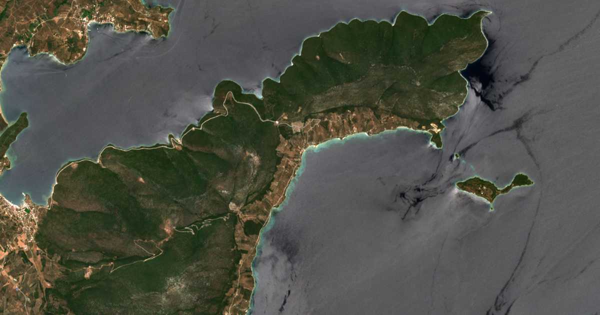 Satellitenkarte von Ágios Dimítrios