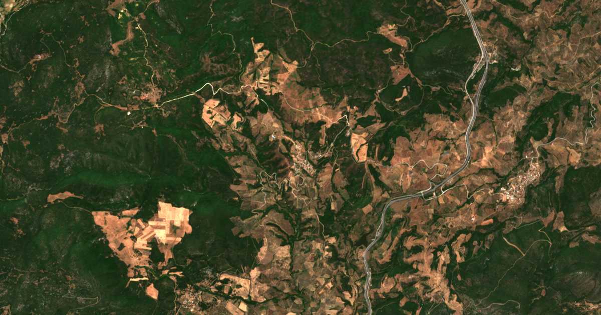 Satellitenkarte von Gavrianí