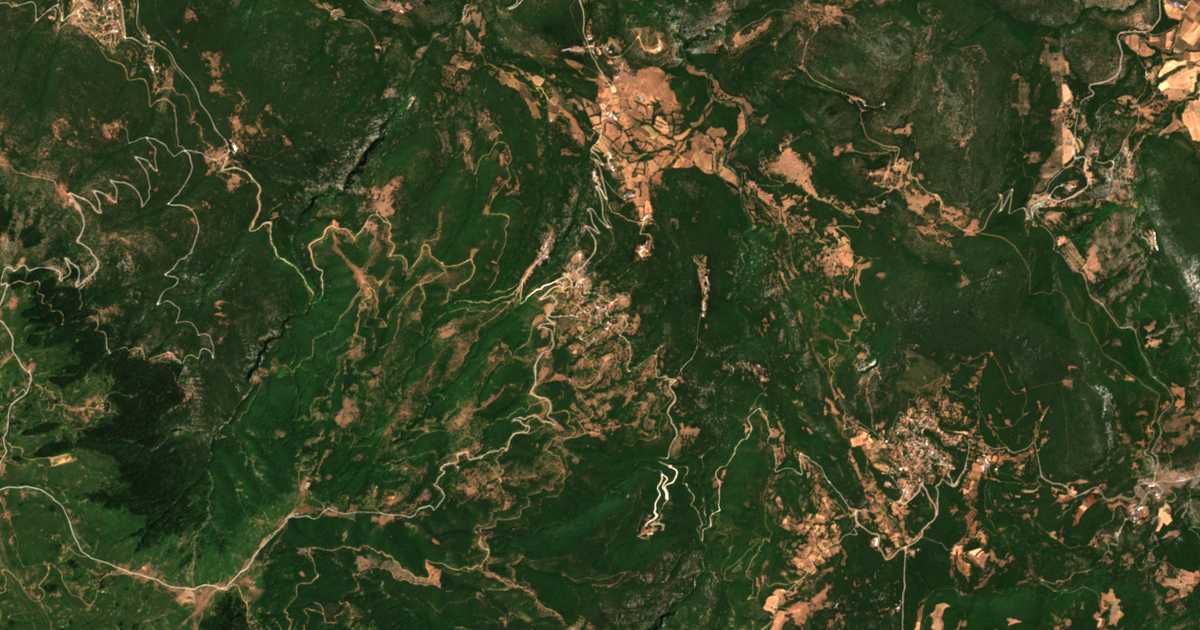 Satellitenkarte von Kokkotoí