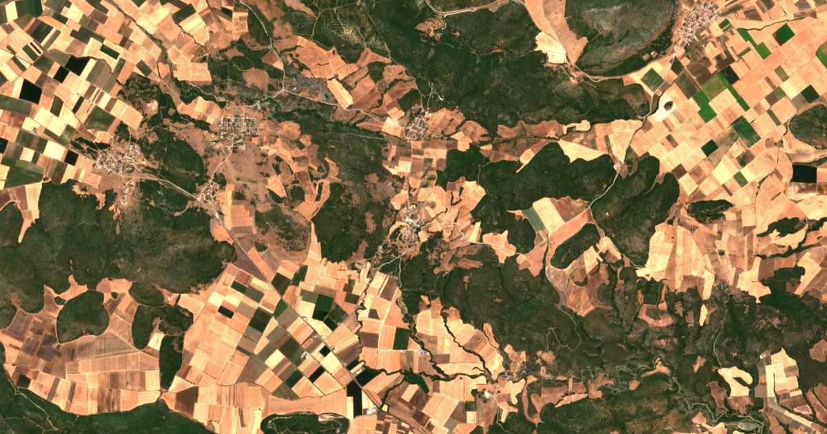 Satellitenkarte von Eleftherochório