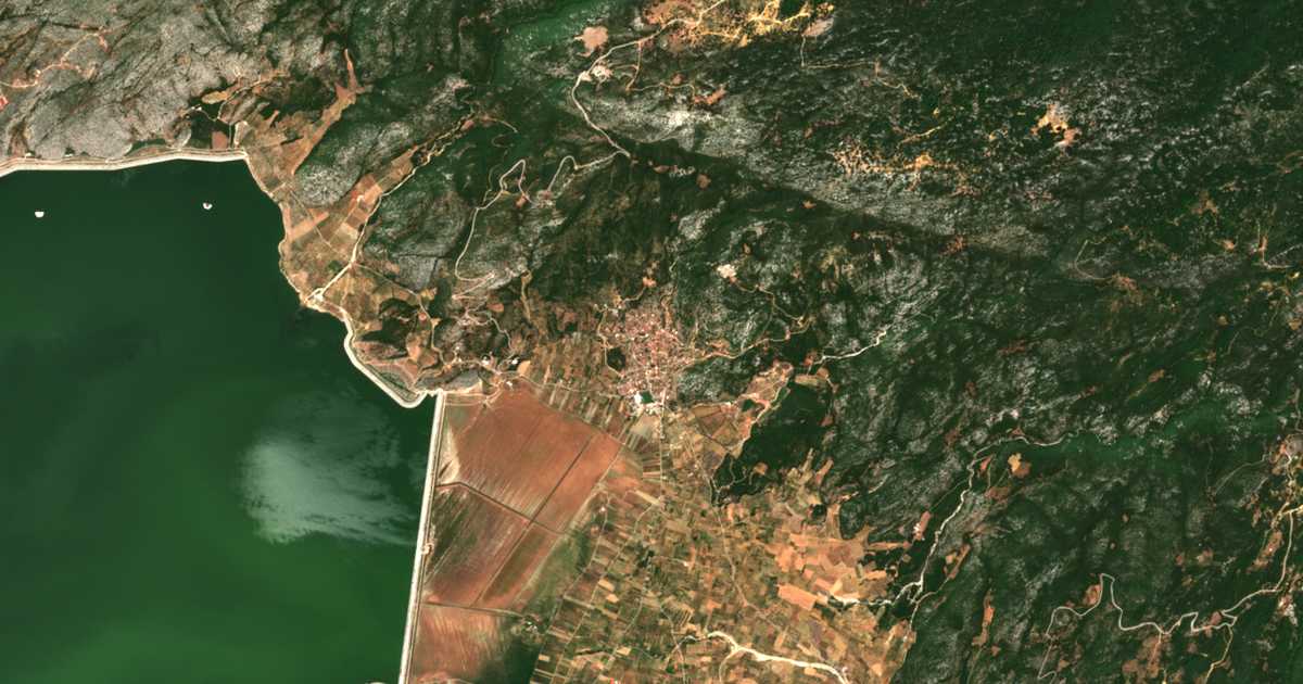 Satellitenkarte von Kanália