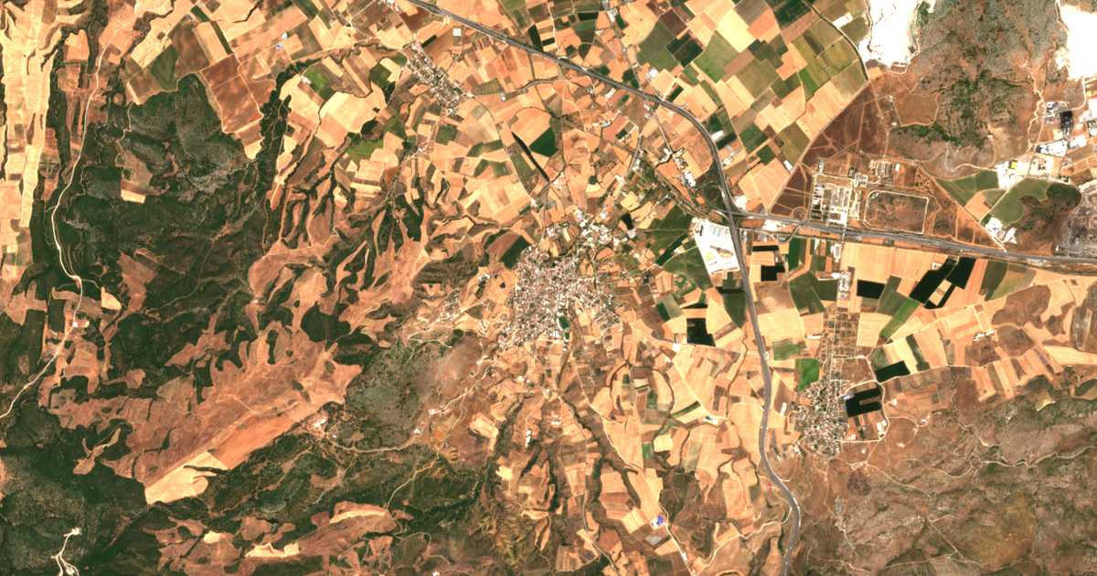 Satellitenkarte von Velestino