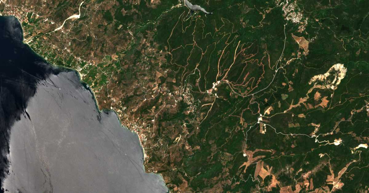 Satellitenkarte von Afétai