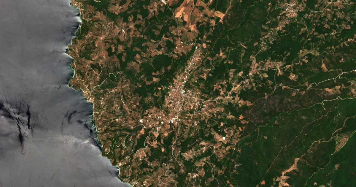 Satellitenkarte von Argalasti