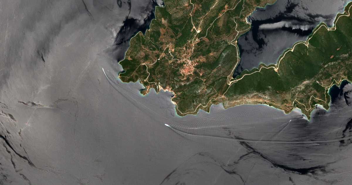 Satellitenkarte von Agía Kyriakí