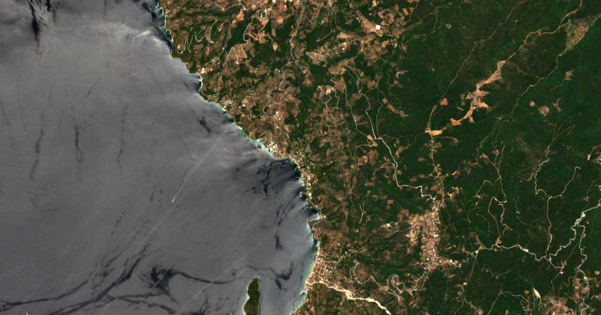 Satellitenkarte von Chórton