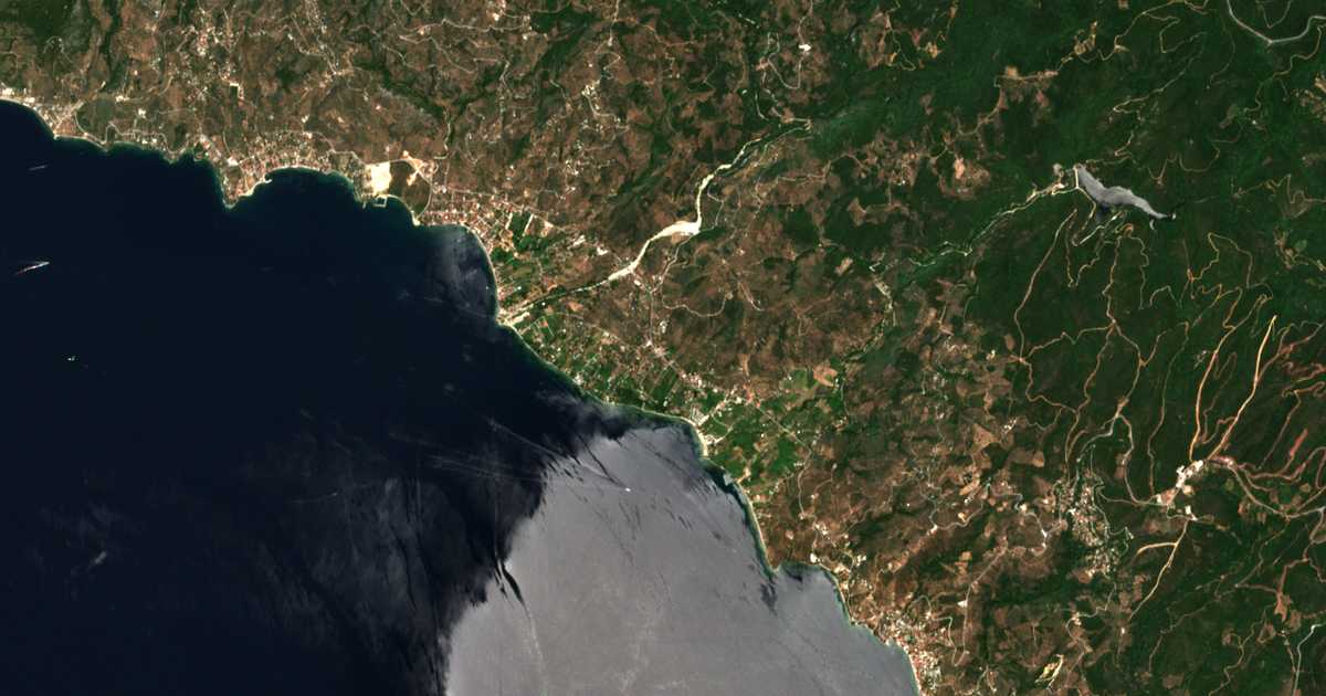 Satellitenkarte von Korópi
