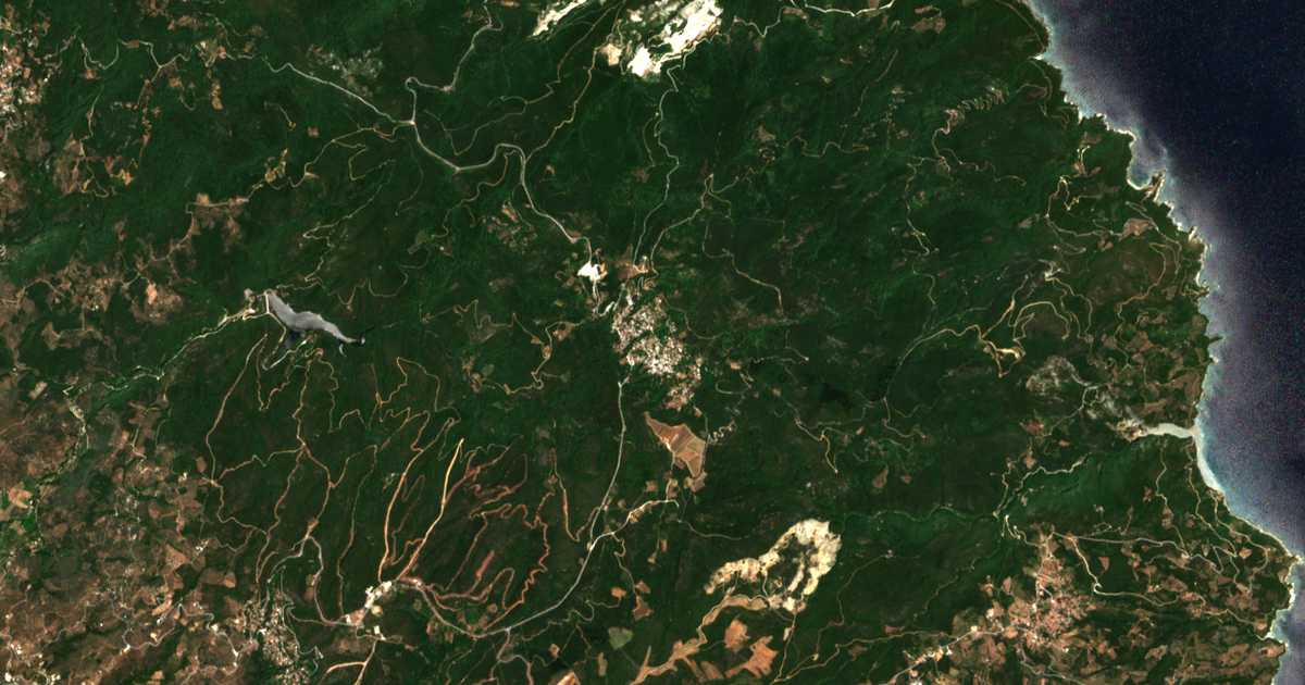 Satellitenkarte von Neochori