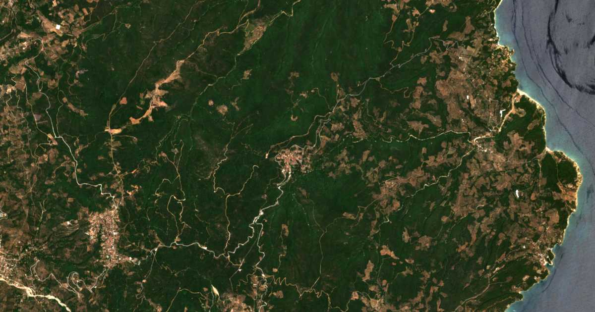 Satellitenkarte von Promýrion
