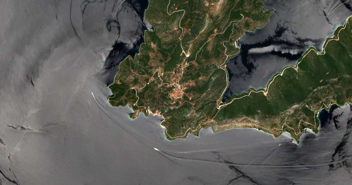 Satellitenkarte von Trikérion