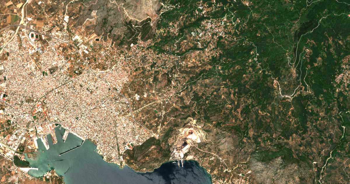 Satellitenkarte von Álli Meriá