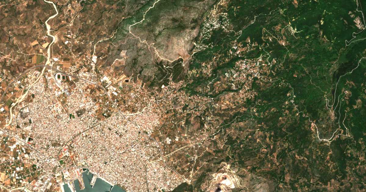 Satellitenkarte von Anakasiá