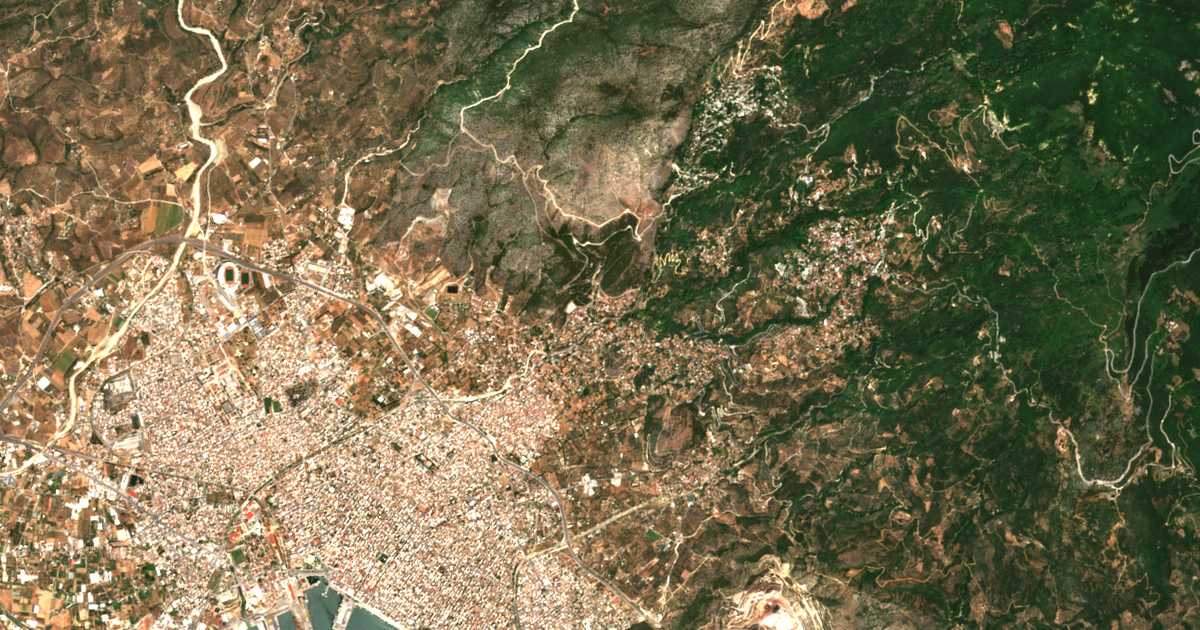 Satellitenkarte von Ágios Onoúfrios