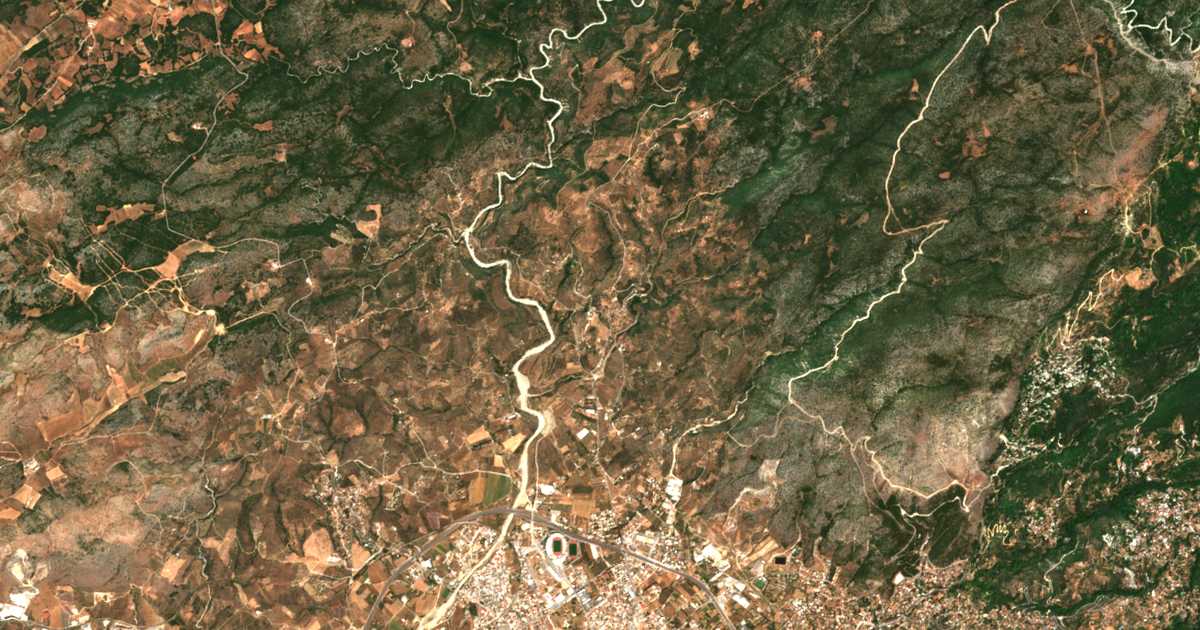 Satellitenkarte von Fytókon
