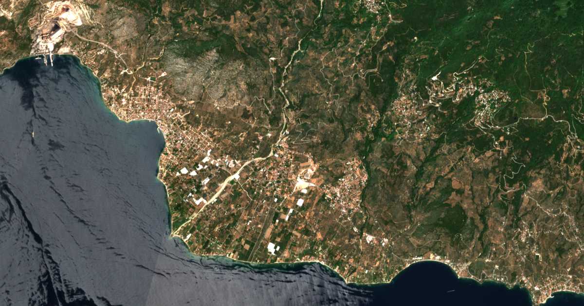 Satellitenkarte von Káto Lechónia