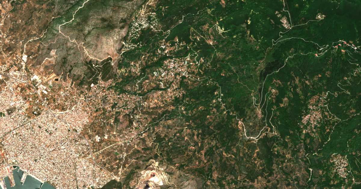 Satellitenkarte von Katochórion