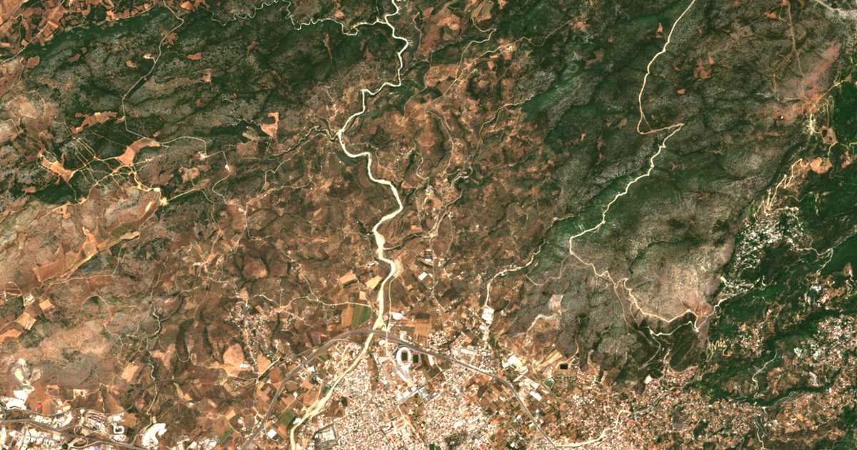 Satellitenkarte von Klíma