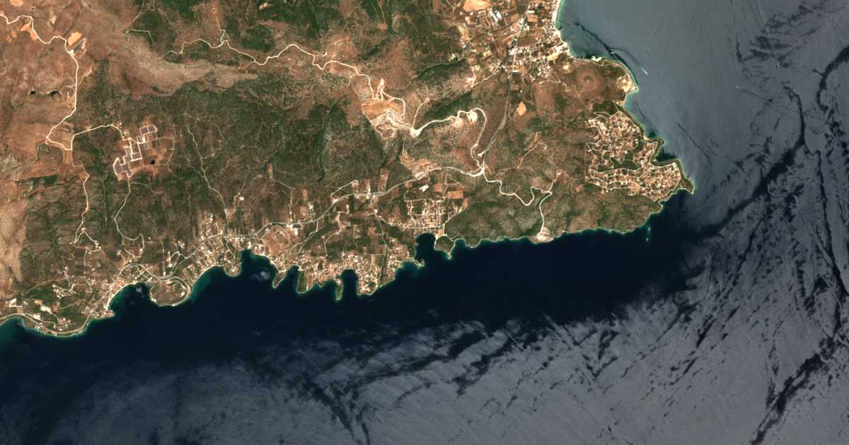 Satellitenkarte von Krithariá