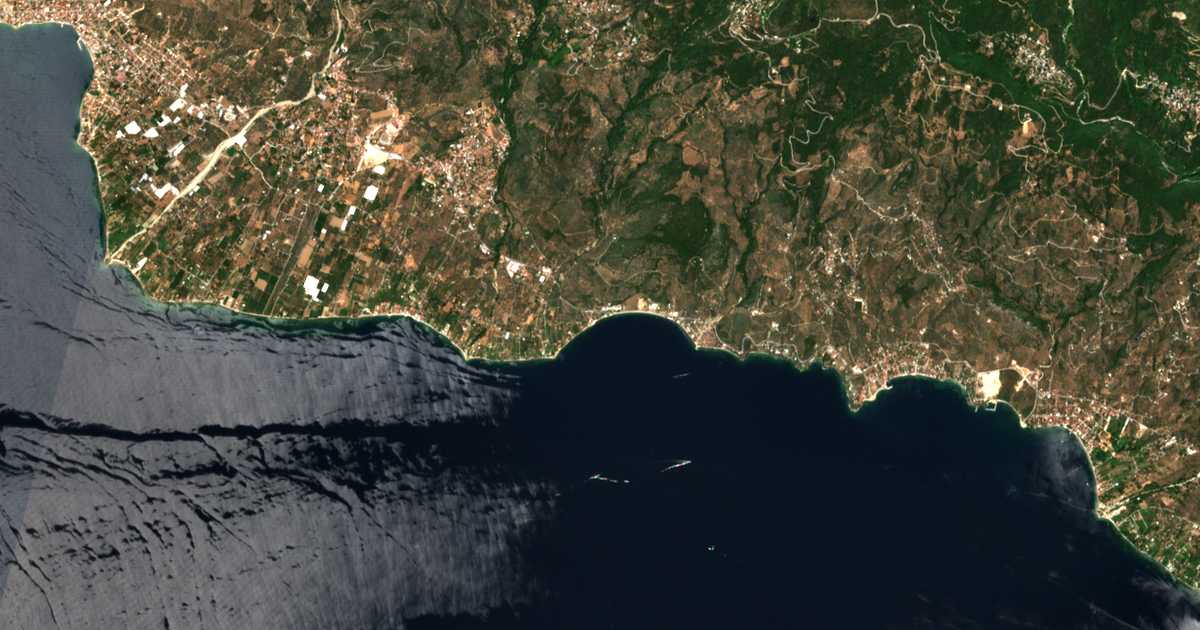 Satellitenkarte von Malákion