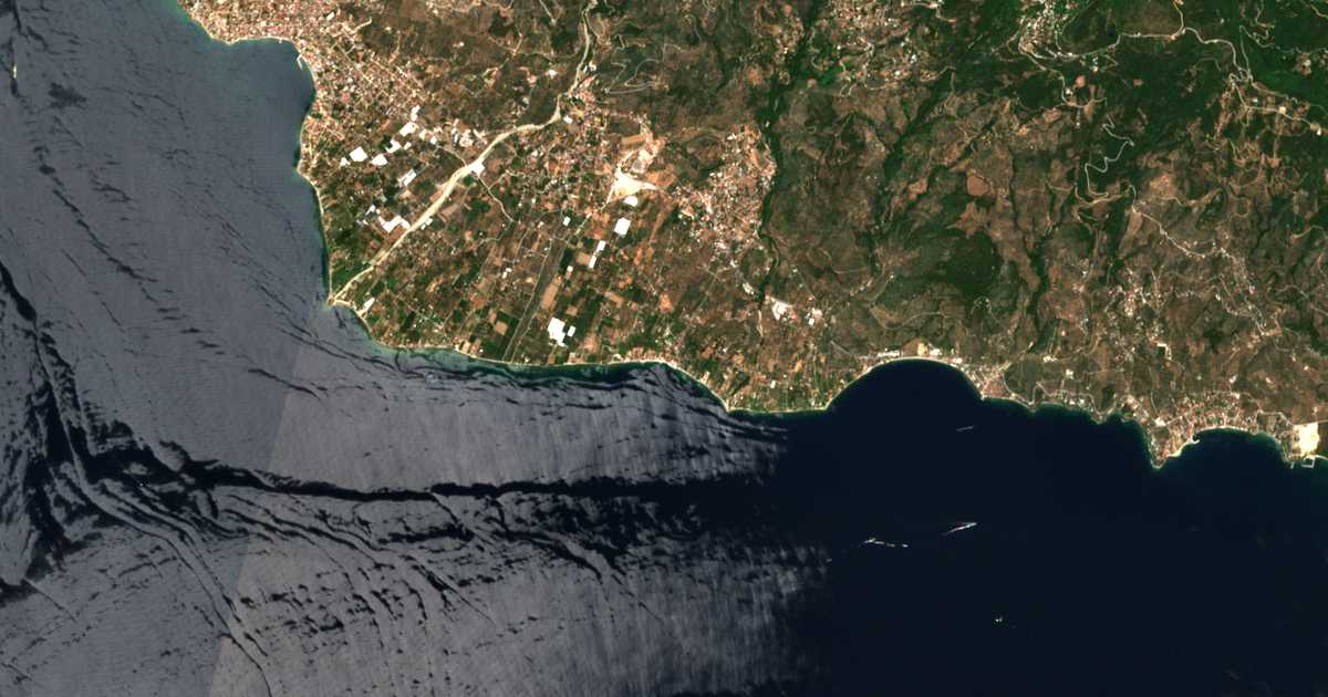 Satellitenkarte von Platanídia