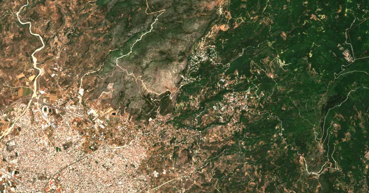 Satellitenkarte von Stagiátai