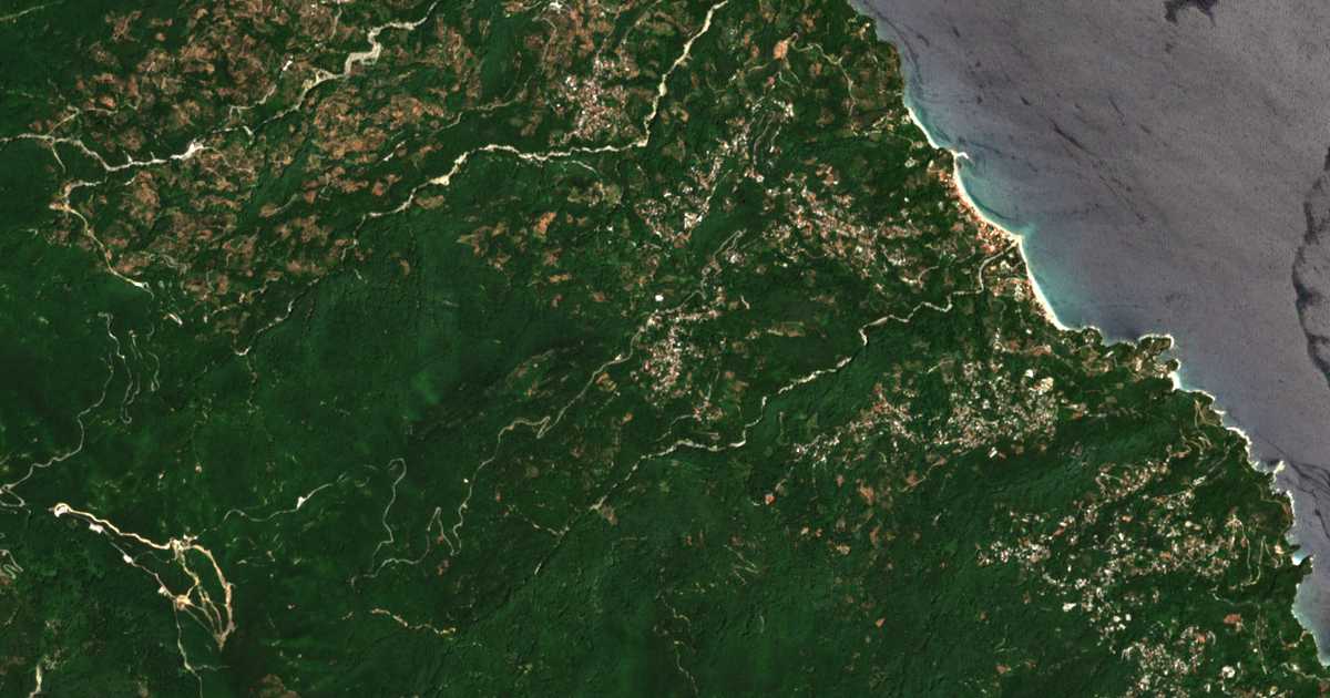 Satellitenkarte von Kissós
