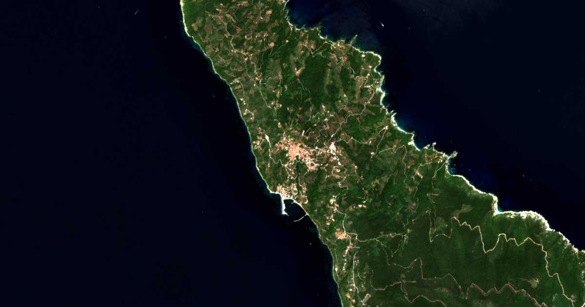 Satellitenkarte von Glóssa