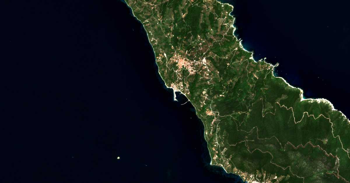 Satellitenkarte von Loutrákion
