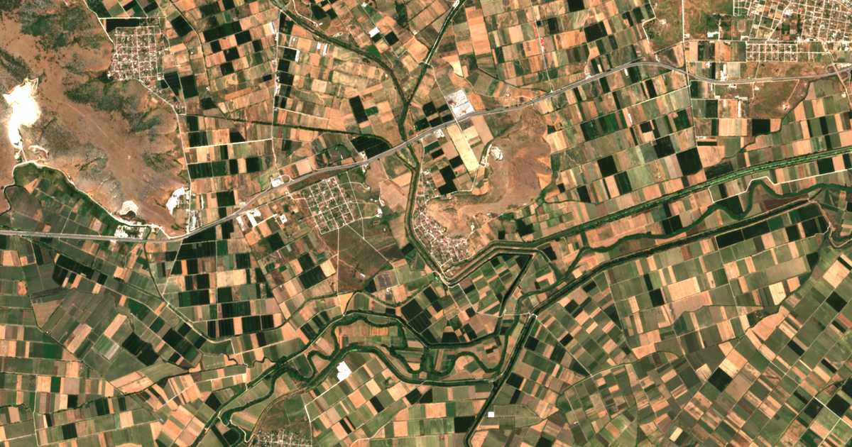 Satellitenkarte von Klokotós