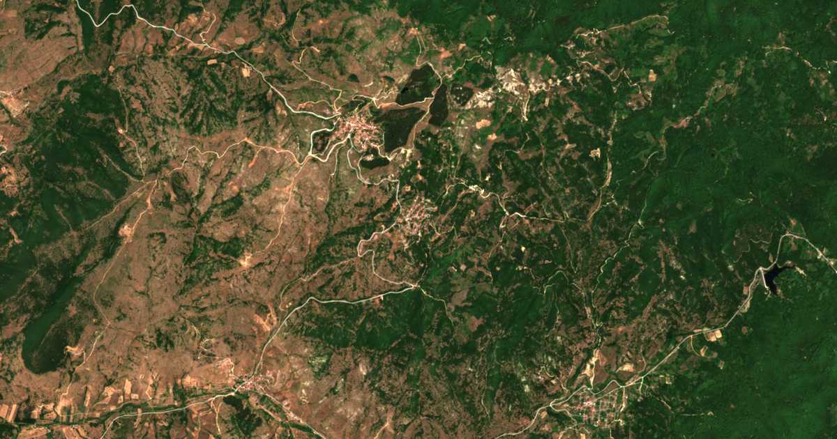 Satellitenkarte von Achelináda