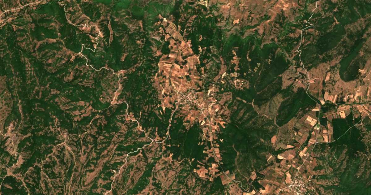 Satellitenkarte von Flampourésion