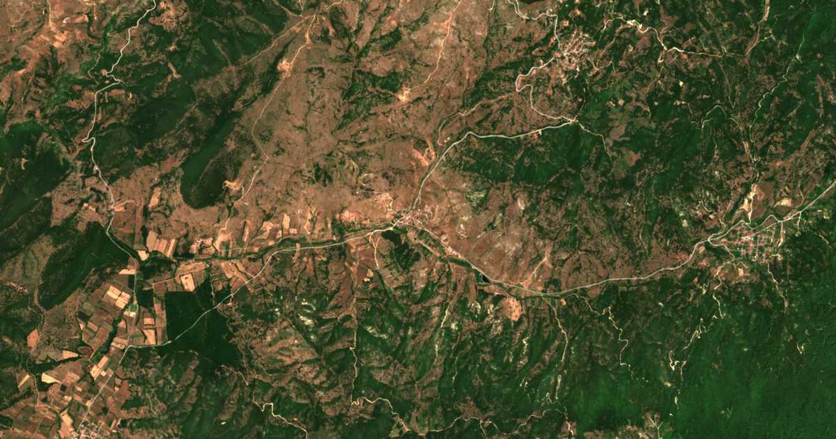 Satellitenkarte von Gerakárion